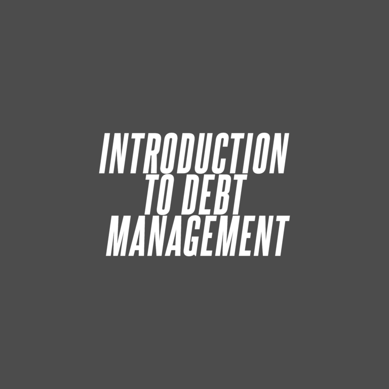Introduction to Debt Management